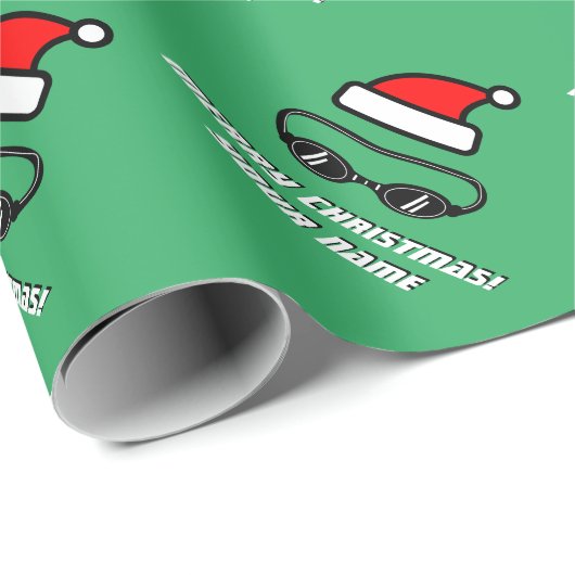 Funny Santa-zwembril, aangepast met kerstmis Cadeaupapier (Rol Hoek)