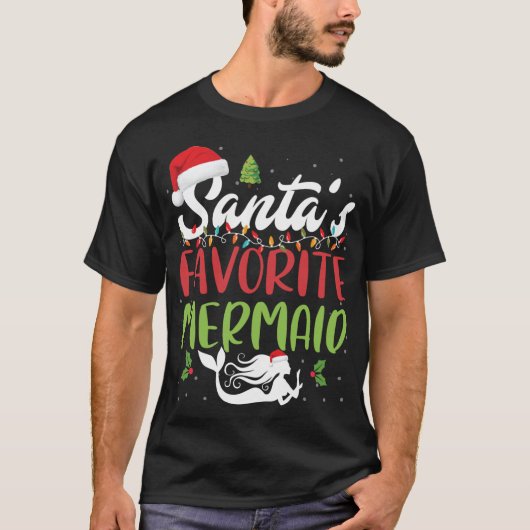 Funny Santas Favoriete kerstkerstkerstkerstman  T-shirt (Voorkant)