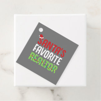Funny Santa's favoriete Realtor Estate Agent Xmas Bedankjes Labels