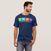 Funny Sarcasm Elements of My Personality Gag T-shirt (Voorkant volledig)