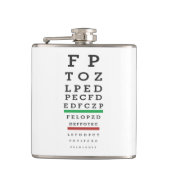 Funny Sarcasm Eye Exam Heupfles (Voorkant)