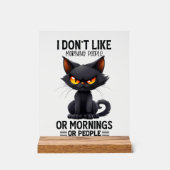 Funny sarcasme chat matin mot art (Recto)