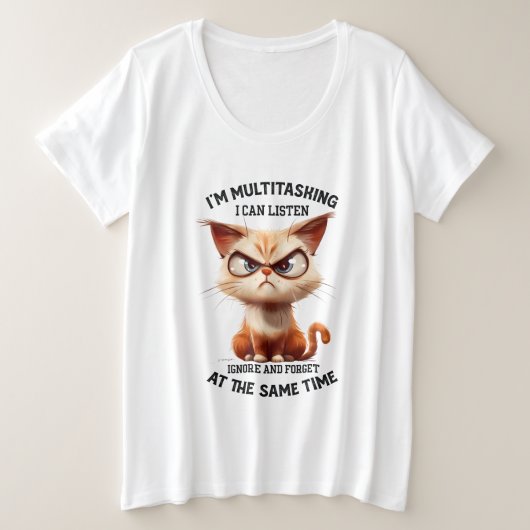Funny sarcasme multitâche chat art mot (Design devant)