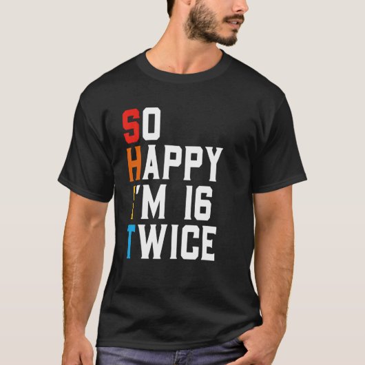 Funny Sarcastic 32 jaar oude bday Gift T-shirt (Voorkant)