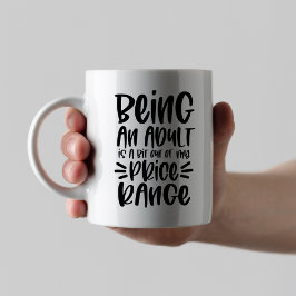 Funny Sarcastic Adulting Quote, een volwassene Koffiemok