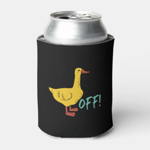 Funny Sarcastic Animal Pun en Humor Duck Off Blikjeskoeler