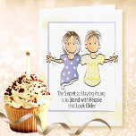 Funny Sarcastic carte d'anniversaire pour ami ou s<br><div class="desc">Vous voulez une carte mignonne pour cet ami spécial ou membre de la famille qui aime bien rire? Personnaliser cette carte pour elle</div>