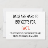 Funny Sarcastic carte d'anniversaire pour papa (Devant)