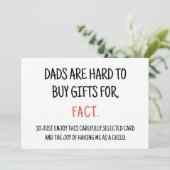 Funny Sarcastic carte d'anniversaire pour papa (Debout devant)