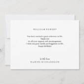 Funny Sarcastic carte d'anniversaire pour papa (Dos)