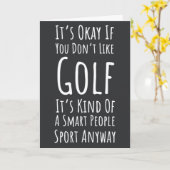 Funny Sarcastic Cartes De Golf Pour Les Amateurs D (Fleur jaune)