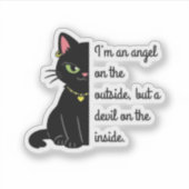 funny sarcastic cat stickers (Devant)