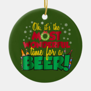 Funny Sarcastic Christmas Most Wonderful Time Keramisch Ornament