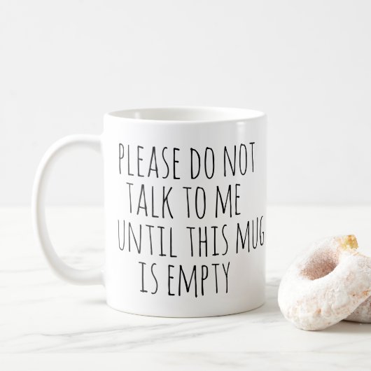Funny Sarcastic Coffee Drinker Gift Koffiemok (Met donut)