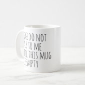 Funny Sarcastic Coffee Drinker Gift Koffiemok (Voorkant links)