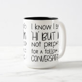 Funny Sarcastic Coffee Two-Tone Coffee Mok (Voorkant rechts)