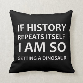 Funny Sarcastic Dinosaur Joke Sierkussen