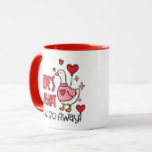 Funny Sarcastic Goose Valentine's Day Mok (Voorkant links)