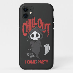 Funny Sarcastic Grim Reaper Halloween Party iPhone 11 Hoesje