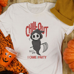 Funny Sarcastic GrimReaper Halloween Party Costume T-shirt