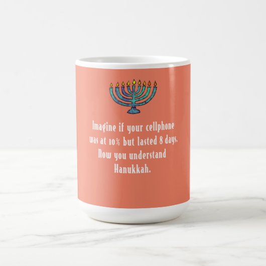 Funny Sarcastic Hanukkah Chanukah Cellphone Quote Koffiemok (Center)