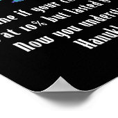 Funny Sarcastic Hanukkah Chanukah Cellphone Quote Poster (Hoek)