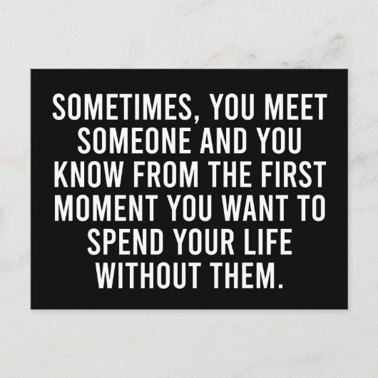 Funny Sarcastic Introvert Humor Gezegde Briefkaart (Voorkant)