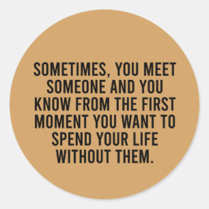 Funny Sarcastic Introvert Humor Gezegde Ronde Sticker