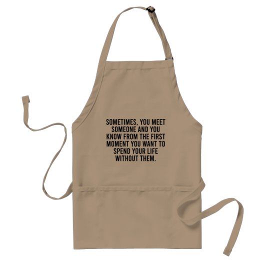 Funny Sarcastic Introvert Humor Gezegde Standaard Schort (Voorkant)