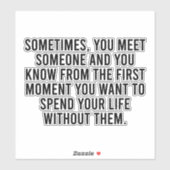 Funny Sarcastic Introvert Humor Gezegde Sticker (Vel)