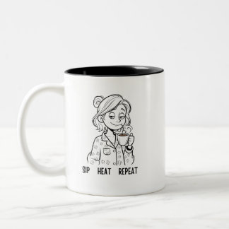 Funny Sarcastic Mom Mug Tweekleurige Koffiemok