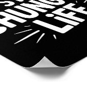 Funny Sarcastic Quote I Hate My Chungus Life  Poster (Hoek)