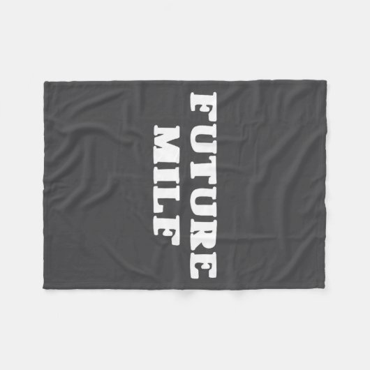 Funny Sarcastic Saying, Future Milf  Fleece Deken (Voorkant (Horizontaal))