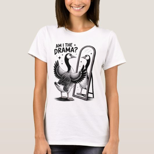 Funny Sarcastic Silly Goose T-shirt (Voorkant)