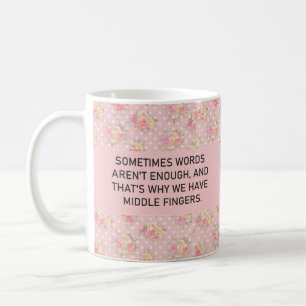 Funny Sarcastic Words zijn niet genoeg Humor grapp Koffiemok