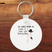 Funny Sarcastic You Couldn't Handle Me Women Wine  Sleutelhanger (Voorkant)
