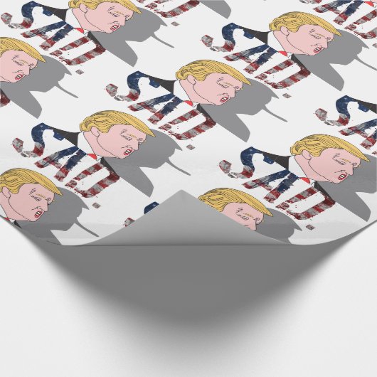 Funny sarcastisch President Donald Trump Cadeaupapier (Hoek)