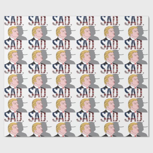 Funny sarcastisch President Donald Trump Cadeaupapier (Vlak)