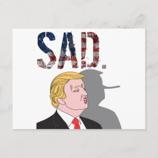 Funny sarcastisch zielig President Donald Trump Briefkaart