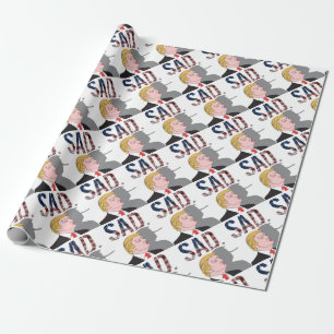 Funny sarcastisch zielig President Donald Trump Cadeaupapier