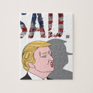 Funny sarcastisch zielig President Donald Trump Legpuzzel