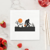 Funny Sasquatch Bigfoot Halloween Costume T shirt Servet (Insitu)