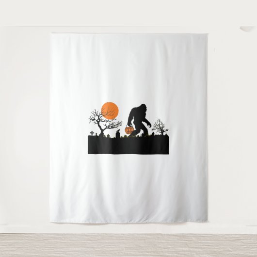 Funny Sasquatch Bigfoot Halloween Costume T shirt Wandkleed (Voorkant)