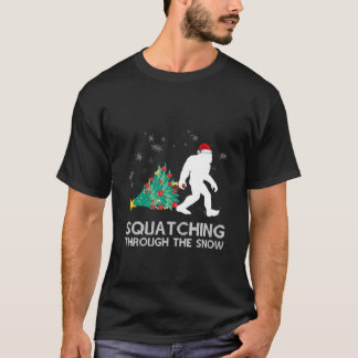 Funny Sasquatch-kerstcadeau met knuppel T-shirt