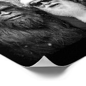 Funny Sasquatch Meme Cool Selfie With Santa Christ Poster (Hoek)