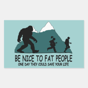 Funny Sasquatch Rechthoekige Sticker