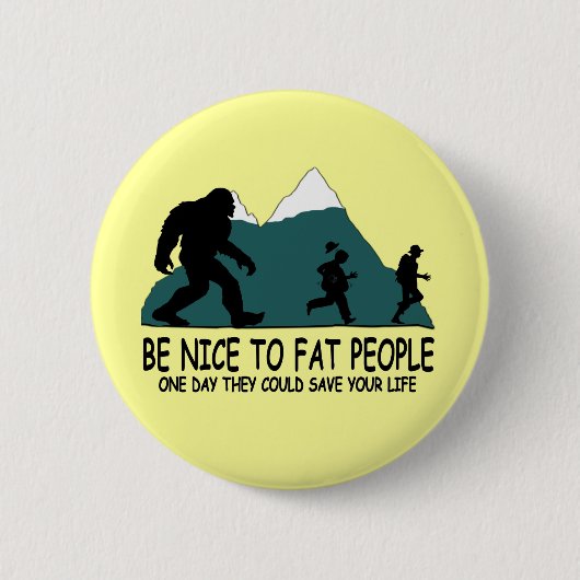 Funny Sasquatch Ronde Button 5,7 Cm (Voorkant)