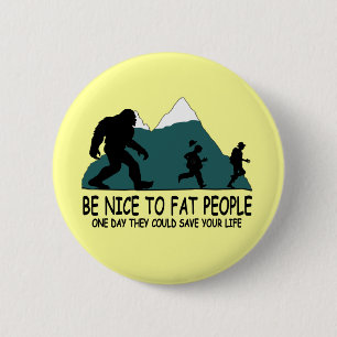 Funny Sasquatch Ronde Button 5,7 Cm