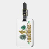Funny Sasquatch, Squatchin, Squatching, Believer Bagagelabel (Voorkant verticaal)