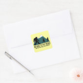 Funny Sasquatch Vierkante Sticker (Envelop)